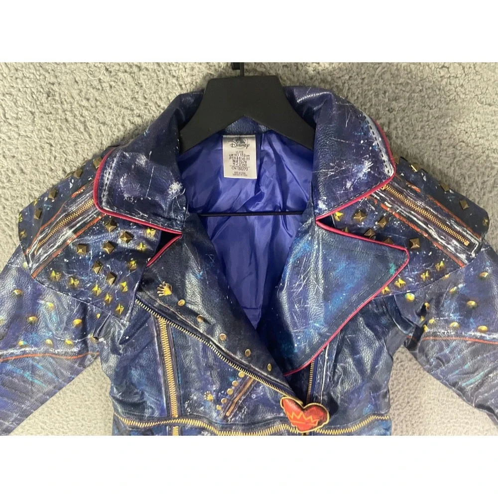 Disney Store Descendants Evie Jacket Costume Girls 11 12 Faux Leather Trench